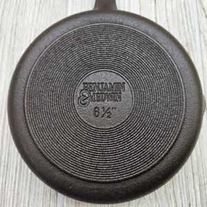 Benjamin & Medwin Cast Iron Skillet 6.5 Inch‎ Vintage Cookware Restored